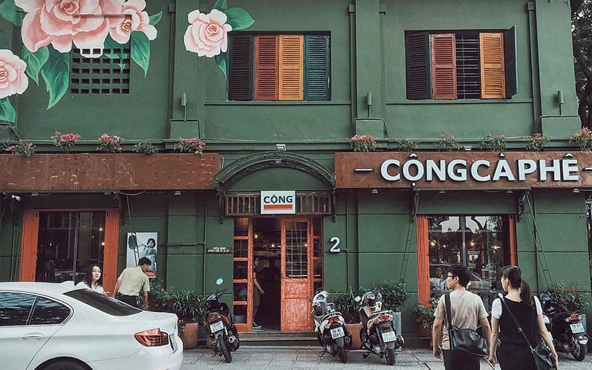 Where is the best cafe shop in Hanoi Vietnam