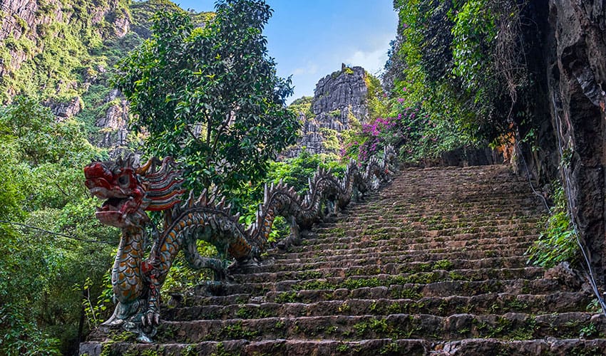 The Stairs To Mua Cave