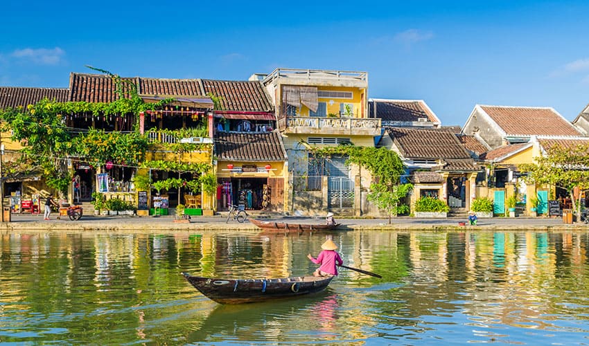 Thu Bon River in Hoi An Ancient Town