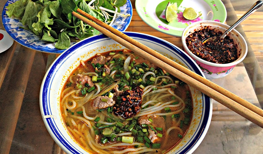 hue beef noodle - eat in Hue hue food tour