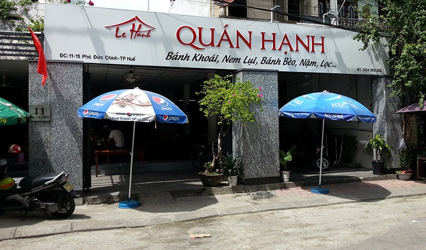 hanh restaurant - eat in hue