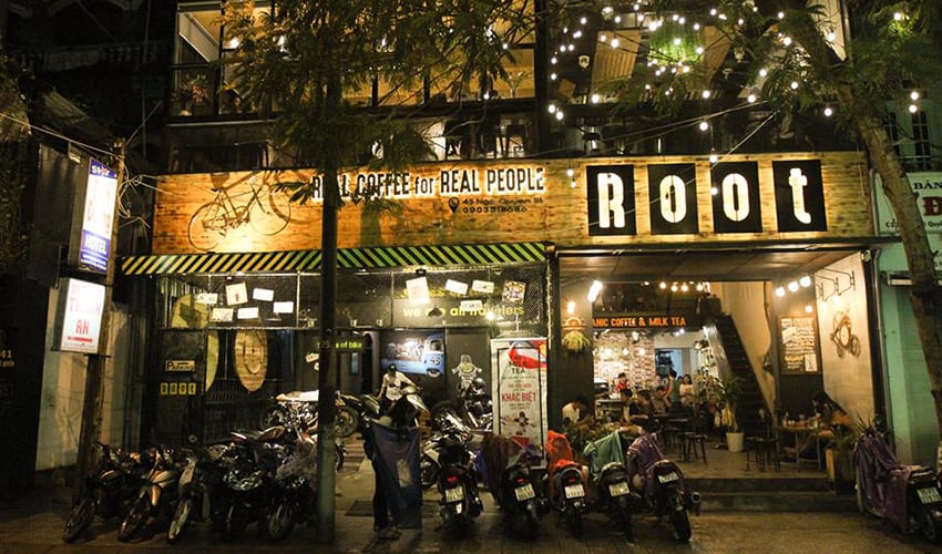 root coffee - the best cafe shop in Hue